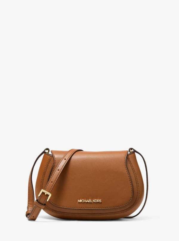 Damske Spojková Taška Michael Kors Jolene Small Leather Hnede - Kabelky Michael Kors Obchod | SJBYA-1470